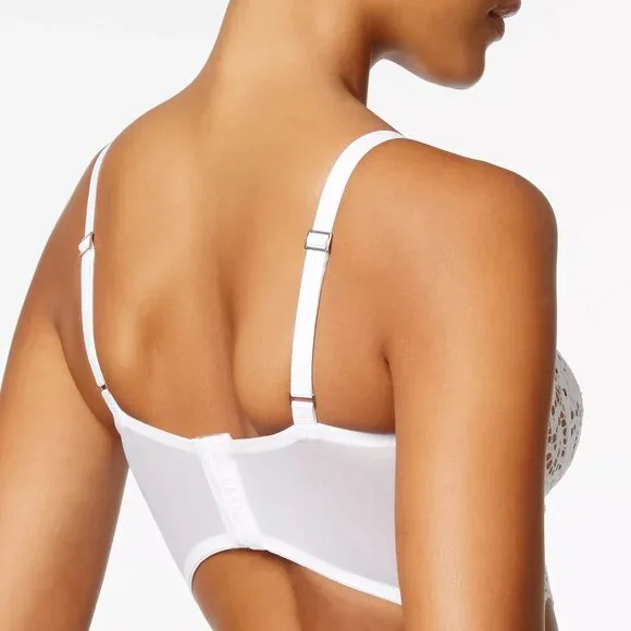 DKNY Classic Lace Longline Demi Bra DK4010 - 34B - New - Picture 2 of 2